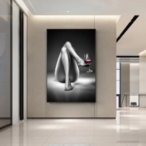 Affiche sur toile d'art moderne deco de salon 20x30cm femme sexy
