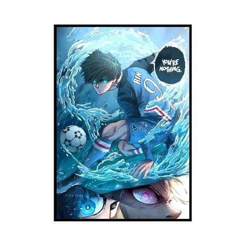 Image of (Aniculture) Blue Lock Anime Wall Posters,Pack of 3, A3 Size (30x42 cm), 300 GSM, Adhesive Back, Wrinkle-Free, Isagi, Itoshi rin, kaiser shidou, Character Collection