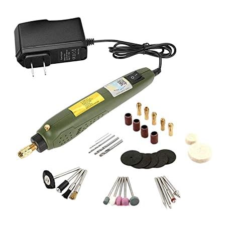 Amazon ミニルーターセット 電気ドリル 35点セット グラインダー キット 電気研磨研削 ロータリーツール Usプラグ 110v 小物加工用 省エネ 持ちやすい 長期間使用可 手疲労緩和 彫刻 穴開け 研磨 金属加工可 ミニルーター