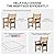 Dmsky Patio Chair Cushion,19 x 19 x 3.7 Inch Outdoor Chair Cushions for Patio Furniture,Waterproof Seat Cushions with Ties, Garden Sofa Couch Chair Pads with Handle Set of 2(Blue)…
