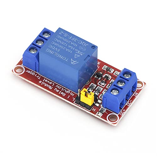 Módulo de canal de relé de 24V 1 vía compatible con Arduino y disparador de nivel 4