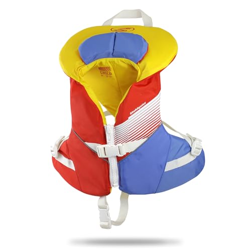 Stohlquist Kids Life Jacket Coast Guard Approved Life Vest for Children-Orange/Yellow