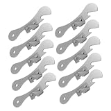LIFKOME Set of 10 Stainless Steel Can Opener Bottle Opener Compact and Easy to Use