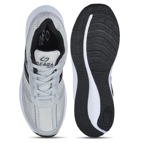Image of SEAGA Sports Men's Lightweight Sports Running Shoes with Breathable Mesh & Cushioned Sole and Comfortable Shoes
