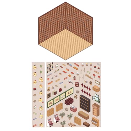 Autocollants de maison 3D - Faites votre propre autocollant décoratif, Scrapbook Creative Craft Accessory Fun Sticker | Autocollants de la maison de secours pour les Création de scrapbooking S
