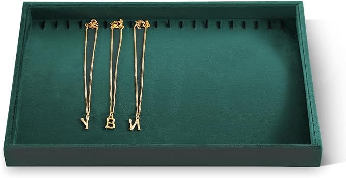 Image of Premium Chain /Necklace Velvet Jewelry Drawer Organizer Tray Stackable