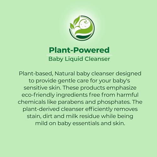 Luv Lap Plant Based Liquid Cleanser, 500ml, With Neem, Lemon & Basil, For Feeding Accessories, Toys, Fruits & Vegetables, 100% Food Grade, Free From Bleach & SLS