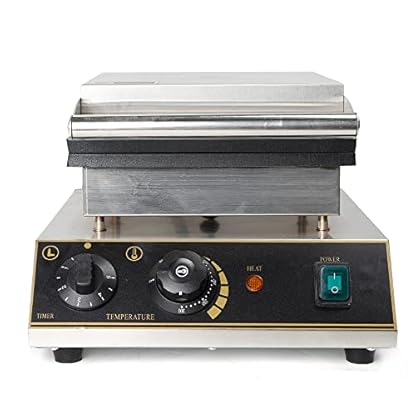1750 W Herzform-Waffeleisen, Waffeleisen, Doppelt-Pfannkuchenmaschine, Timer 0–5 Minuten, Temperaturbereich 50–300 ℃ – geeignet für Restaurants und Catering – Bild 3