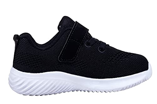 Alewis Toddler Boys Girls Sneakers Little Kid Casual Shoes(Black,9) #TOP5