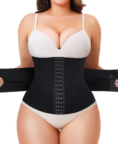 Image of YERKOAD Waist Trainer for Women Plus Size Corset Shapewear Tummy Control Waist Cincher Postpartum Belly Band Wrap