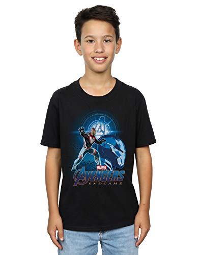 Image of Marvel Boys Avengers Endgame Iron Man Team Suit T-Shirt Black 7-8 Years