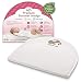 Bassinet Mattress Wedge - Baby Pillow for Acid Reflux - 12-Degree Inclined Baby Sleeper Wedge - Modal Cotton Breathable Fabric - Firm Foam Head Support for Infants - Removable Cover