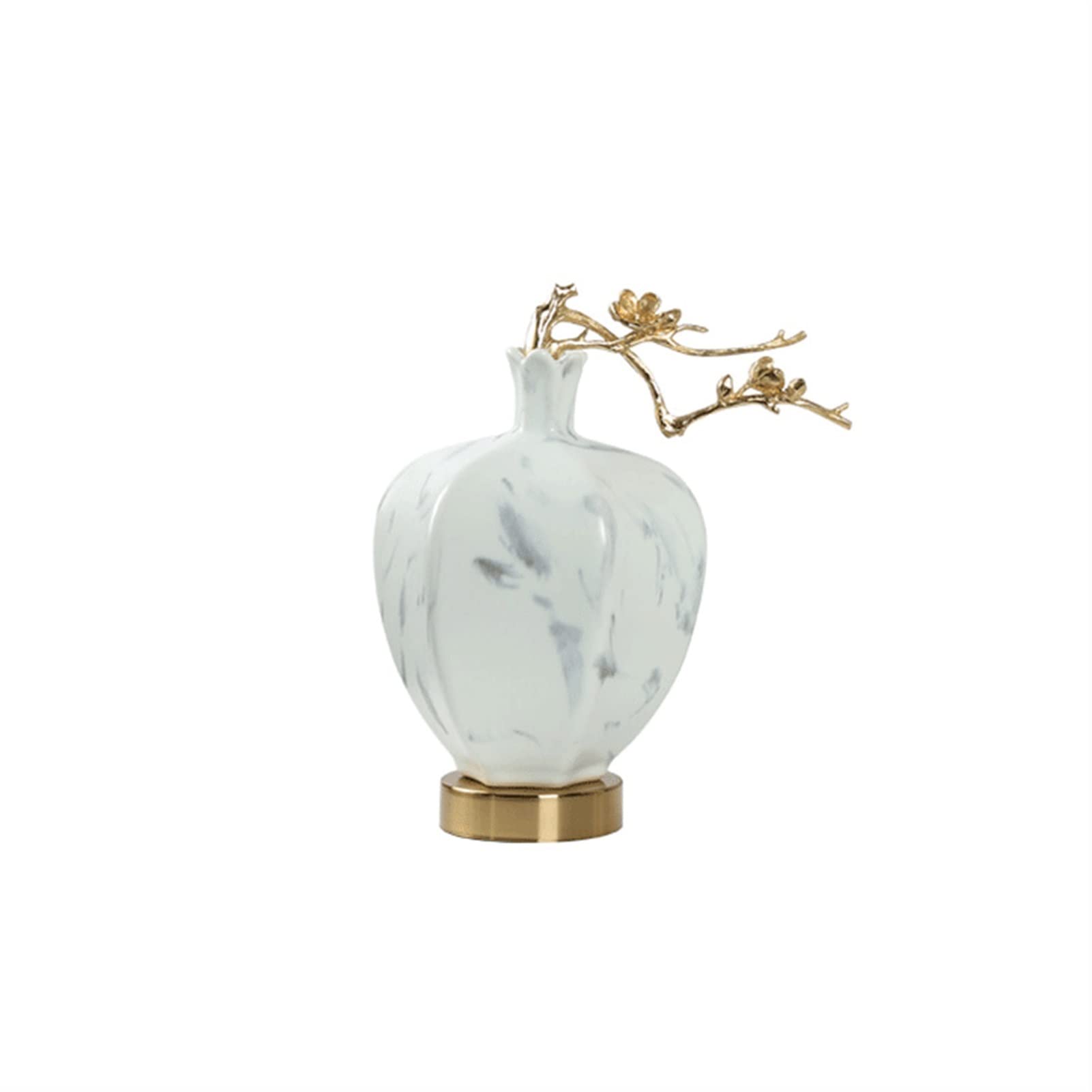 Grand vase décoratif en grès et porcelaine haut de gamme fleur de prunier