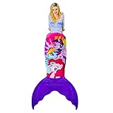 My Little Pony Mermaid Blanket for Teen and Adult MLP Fans - Super Soft My Little Pony Fleece Blanket Featuring Three Favorite Ponies - Gorgeous Ombre Design on The Back