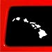Hawaiian Islands Sticker Decal - 7" white car truck laptop hawaii