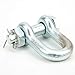 Cloimei Heavy Duty Anchor Shackle Alloy Steel Galvanized Bow Type with Nut for Marine Construction Industrial Lifting 2T 3.25T 4.75T 6.5T (2T)