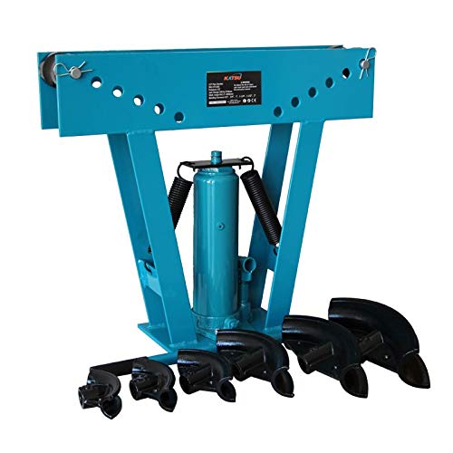 KATSU Dobladora Hidráulica Tubos 12 Ton con 6 Matrices 1/2"- 2", Torcedora Herramienta Curvar Tubos Tuberías Calefacción Fontanería