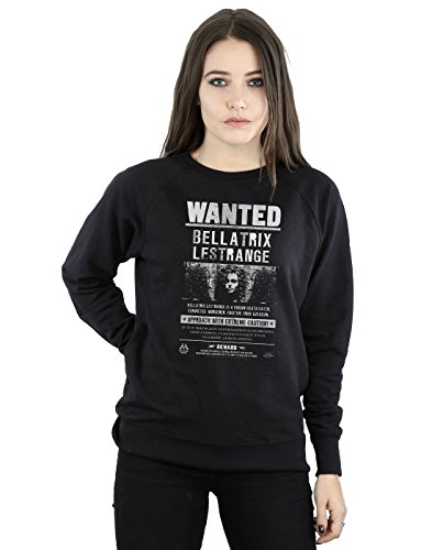 Image of Harry Potter Women's Bellatrix Lestrange Wanted Sweatshirt Large Black