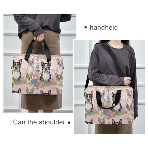 Bolso para laptop 15.6 pulg con diseño perro miniatura 2