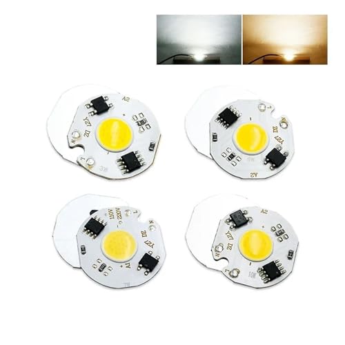 10 ピース/ロット COB LED チップ 3 ワット 5 7 ワットコールドウォームホワイトドライバー不要フラッドライトビーズモジュールチップ Diy スポットライト投光器(Cold White,5W 220V 10Pcs)
