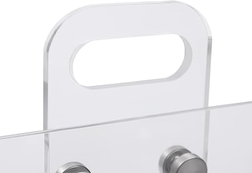 Miniatura 4 de Carrito de acrílico de 3 niveles, carrito de almacenamiento multiusos, organizador de almacenamiento móvil con ruedas para baño, cocina, lavandería