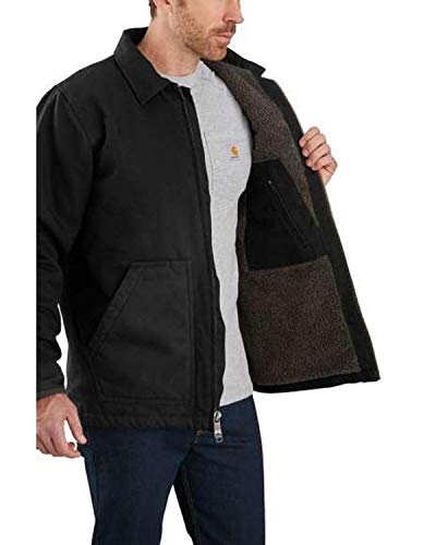 Carhartt Men's 104293 Washed Duck Coat - Sherpa Lined3