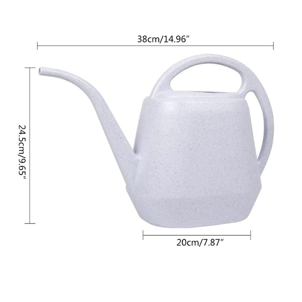 Annaffiatoio in plastica con Manico Comodo Lattine per l'acqua da Giardino con beccuccio Lungo per annaffiatoio per Piante da Interni ed Esterni