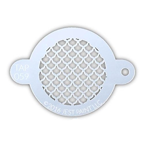 TAP 059 Face Painting Stencil - Fish Scales