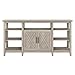 Bush Furniture Key West Tall Stand for 65 Inch TV, Farmhouse Entertainment Center with Storage, Washed Gray