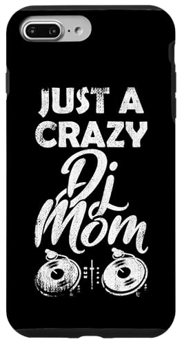 Just A Crazy DJ Mom .�f�B�X�N�W���b�L�[�̕� �X�}�z�P�[�X iPhone 7 Plus/8 Plus �p