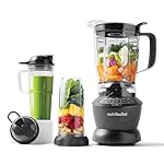 nutribullet Hot & Cold Blender Combo - Charcoal Grey - 3 Pre-Programmed Smart Cycles & 2 Pulse & Extract Functions - Blend Fruit, Ice & Nuts - 1.8L Capacity - 1200W Base with 3 Cups & 2 Flip-Top Lids
