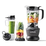 Nutribullet Frullatore freddo e caldo Combo grigio carbone – Include potente base da 1200 W, 3 tazze in diverse dimensioni, 2 coperchi pieghevoli per On The Go e 1,8 l, frullatore per frullati e