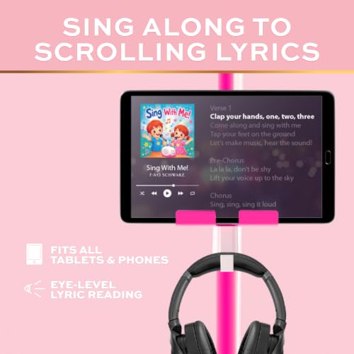FAO Schwarz Karaoke Microphone with Stand, Device Holder & Built-in Speaker by FAO Schwarz - Used condition - Image 5