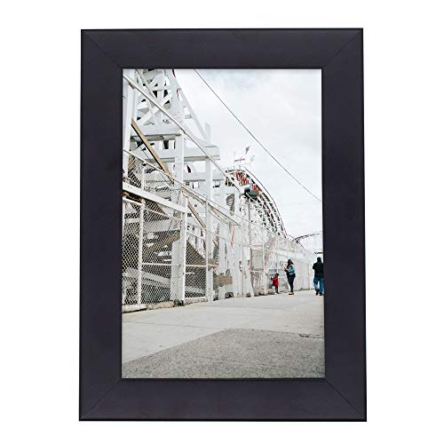 Golden State Art, Black Photo Wood Collage Frame with Real Glass (4x6)