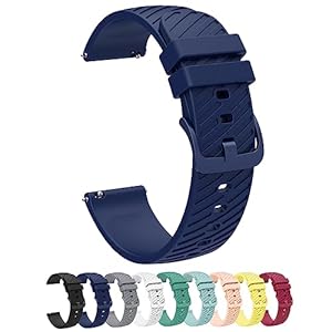 Spolife Silicone Watch Strap 18mm 20mm 22mm Quick Release Silicone Watch Bands for Men Women