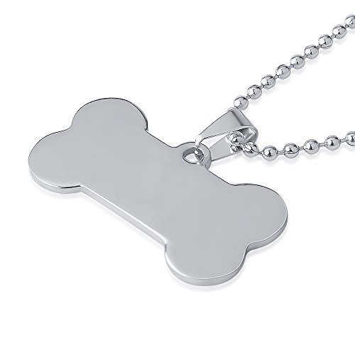 Personalized Dog Bone Shape Charm Pendant Necklace Fashion Jewelry for Pet Lover3