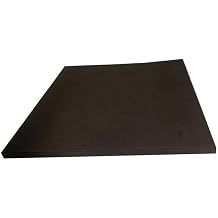 Cross Linked Polyethylene Foam Sheet, Black, Acrylic Adhesive, 4 lbs/cu. ft., 1/2 in Thick x 48 in Wide x 48 in Long