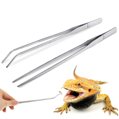 AEIOPRS 2 Pcs Gebogene Aquarium Pinzetten 27 cm Lang aus Edelstahl Futterzange Gerade und Gebogenes Terrarium Werkzeug Futterwerkzeug für Aquarium Silber AEIOPRS 2 Pcs Gebogene Aquarium Pinzetten 27 cm Lang aus Edelstahl Futterzange Gerade und Gebogenes Terrarium Werkzeug Futterwerkzeug für Aquarium Silber