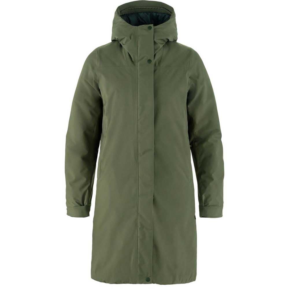 Fjällräven Women's HC Hydratic Padded Parka W, Laurel Green, L, Laurel green, L