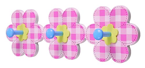 Headbourne 3 - Gancho de 3 Ganchos, diseño de Flores, Color Rosa Cover