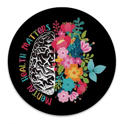Tapis de souris lavable Mental Health Matters antidérapant