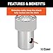 CURT 60629 30K Factory Style 2-5/16-Inch Gooseneck Ball, Fits Select Chevrolet Ford, GMC, Nissan Titan XD, Ram, Puck System Required