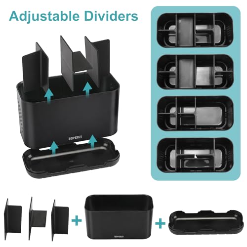 Boperzi-Toothbrush-Holders-for-Bathrooms-Organizers-and-Storage-Large-Tooth-Brush-Holders-with-Drainage-Anti-Slip-Electric-Toothbrush-and-Toothpaste-Holders-Caddy-for-Shower-Kids-Family-Black Boperzi Toothbrush Holders for Bathrooms Organizers and Storage Large Tooth Brush Holders with Drainage Anti Slip Electric Toothbrush and Toothpaste Holders Caddy for Shower Kids Family Black