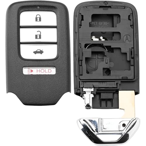 Coque de clé Accord et Civic : lot de 2 boîtiers de remplacement de haute précision
