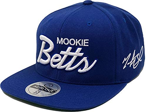 Aced Out MLB Players Script Hat - Snapback (Royal Blue, Mookie Betts)