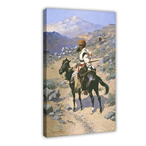 An Indian Trapper Frederic Remington affiche décoration murale bureau 61x91cm