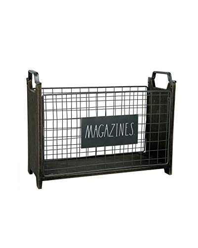 image for Rae Dunn Magazine Holder - Space Saving Organizer Rack for Books, File