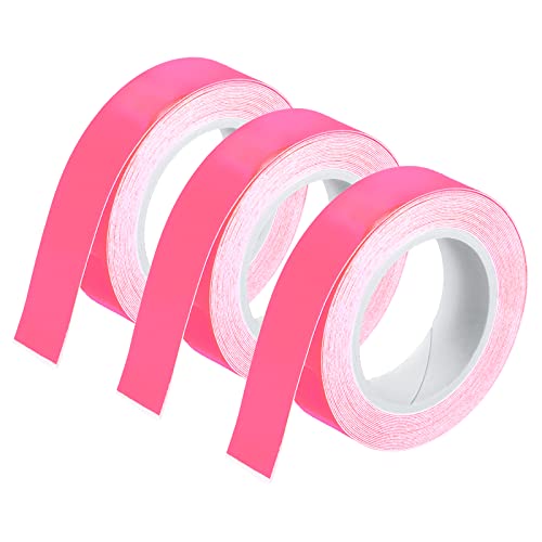 Image of MECCANIXITY Glow in The Dark Tape 9.8 Ft x 0.5 Inch Luminous Fluorescent Tape for Night Outdoors Indoors Decorations Signs, Pink Pack of 3