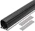 20FT Garage Door Bottom Rubber Seal - Universal Weatherproof Sealing with Pre-drilled Aluminum Track Kit,Additional Rubber Inside