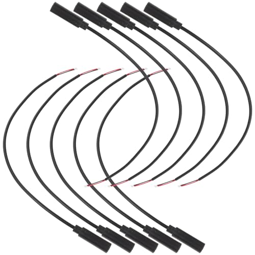 SEWACC 5mm���m�������X�^�w�b�h�t�H���W���b�N�I�[�v���G���h�R�l�N�^ 10���� �I�[�f�B�I�P�[�u���C���p �ϋvPVC�\�� �g�ѓd�b MP3 �Q�[��